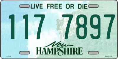 NH license plate 1177897