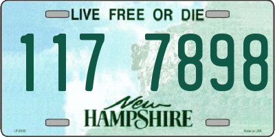 NH license plate 1177898
