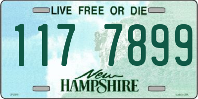 NH license plate 1177899