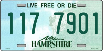 NH license plate 1177901