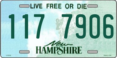NH license plate 1177906