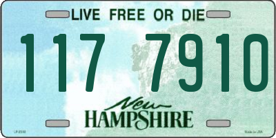 NH license plate 1177910