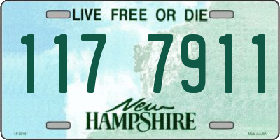 NH license plate 1177911