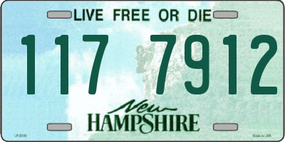 NH license plate 1177912
