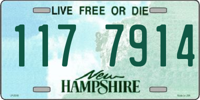 NH license plate 1177914