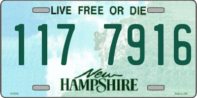 NH license plate 1177916