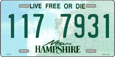 NH license plate 1177931