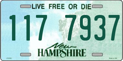 NH license plate 1177937