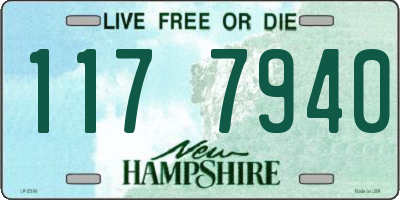 NH license plate 1177940