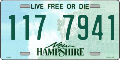 NH license plate 1177941