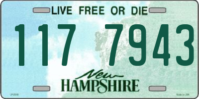 NH license plate 1177943