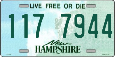 NH license plate 1177944