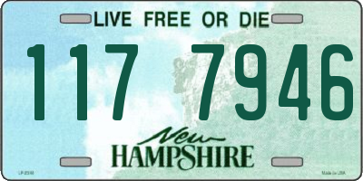 NH license plate 1177946