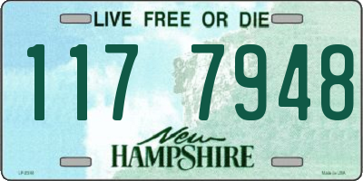 NH license plate 1177948