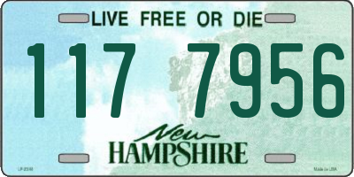 NH license plate 1177956