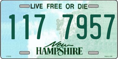 NH license plate 1177957