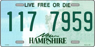 NH license plate 1177959