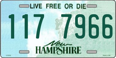 NH license plate 1177966