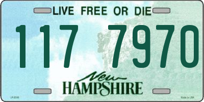 NH license plate 1177970