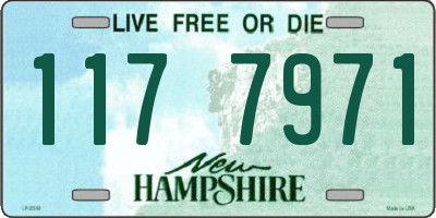 NH license plate 1177971