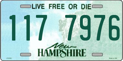 NH license plate 1177976