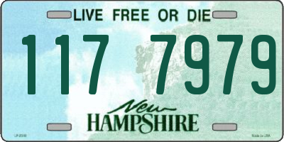 NH license plate 1177979