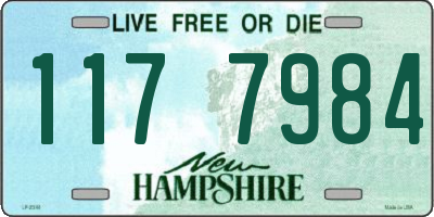 NH license plate 1177984