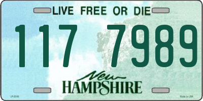 NH license plate 1177989