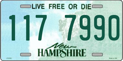 NH license plate 1177990
