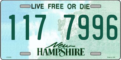 NH license plate 1177996