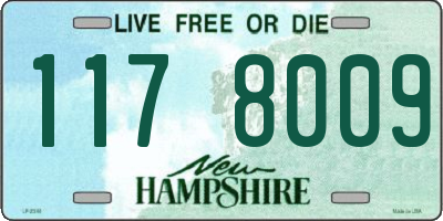 NH license plate 1178009