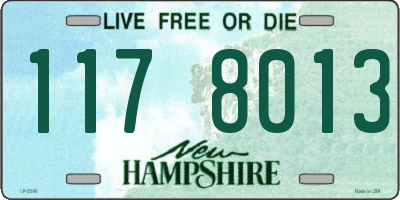 NH license plate 1178013