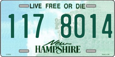 NH license plate 1178014
