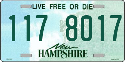 NH license plate 1178017