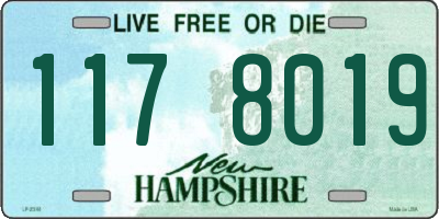 NH license plate 1178019