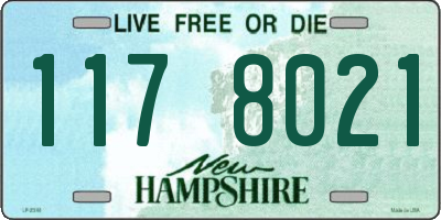 NH license plate 1178021