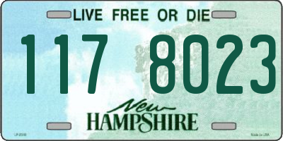 NH license plate 1178023