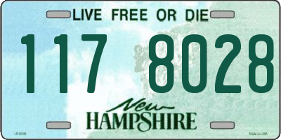 NH license plate 1178028