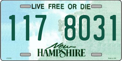 NH license plate 1178031