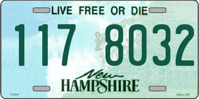 NH license plate 1178032