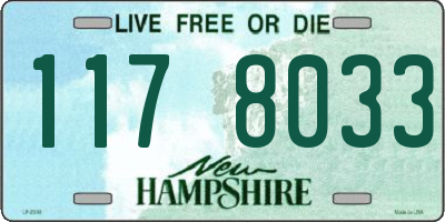 NH license plate 1178033