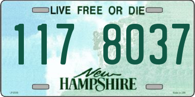NH license plate 1178037