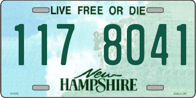 NH license plate 1178041