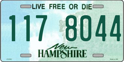 NH license plate 1178044