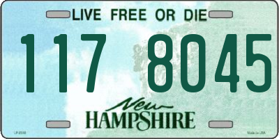 NH license plate 1178045