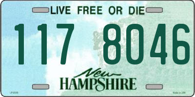 NH license plate 1178046