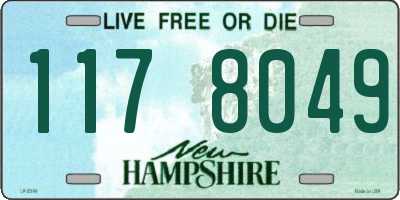 NH license plate 1178049