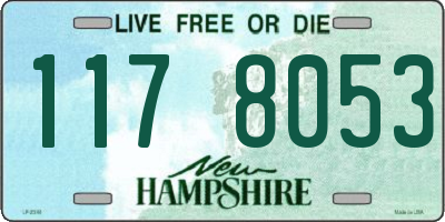 NH license plate 1178053