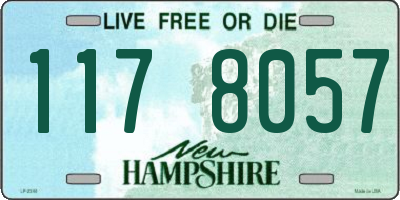 NH license plate 1178057