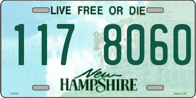 NH license plate 1178060